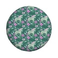 thumbnail image 3 of Rv Spare Tire Cover 17 inch - Abstract Cute Horse Flower Green Tire Covers for Trailers, Adjustable Camper Spare Tire Cover, 3 of 7