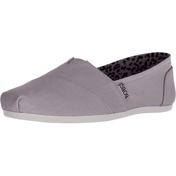Skechers BOBs Plush Peace and Love Womens Slip on Shoes, Casual Comfort Canvas Sneakers