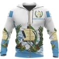 thumbnail image 2 of Sudadera con capucha para hombre, ropa deportiva informal para exteriores, primavera 2024, con emblema nacional guatemalteco, estampado 3D, bolsillos, abrigo, ropa para hombre, jerséis, 2 of 5