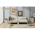 thumbnail image 6 of CoSoTower Full Size Upholstered Daybed with Headboard and Armrest, Support Legs, Beige, 6 of 9
