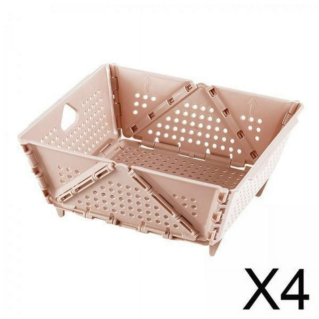 Cesta plegable,Cesta de almacenamiento plegable para cocina de gran capacidad,Cajas organizadoras de escritorio para ropa de bebé,Cestas plegables Organizador de cestas pequeñas para
