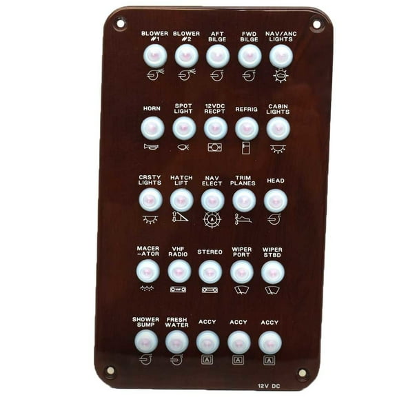 Bayliner Boat Breaker Panel | Maxum 2900 SE Faux Woodgrain