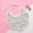 Gray, variant on HAOTAGS Newborn Baby Cute Teething Bib Saliva Towel Solid Color Cotton Gauze Frenulum Pink Size One Size