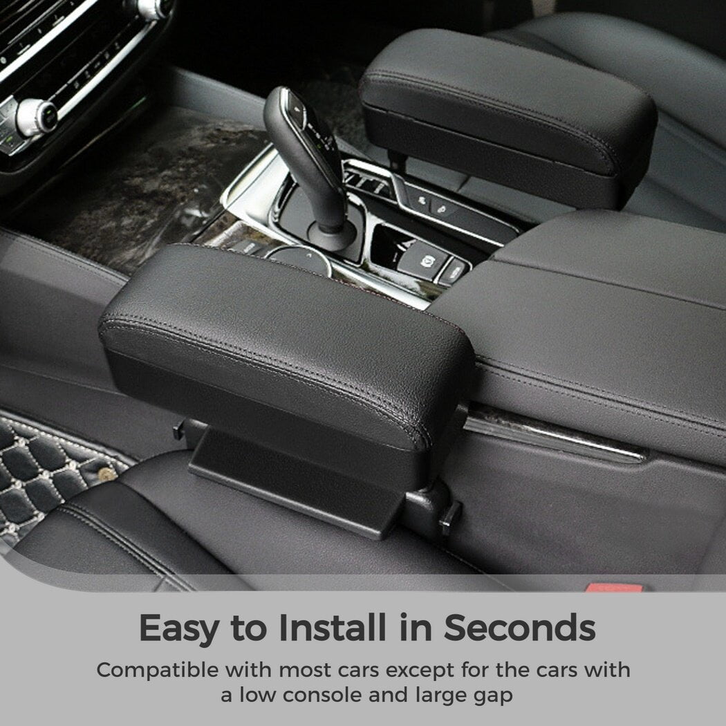 Soft Car Armrest Support Elbow, 2-in-1 Adjustable Height Car Console Armrest Box, Rest Armrest Extender Console Storage Case, Driving Arm Releasing Supply Accessory