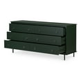 thumbnail image 5 of Moe's Home Collection Reagan Solid Acacia Wood 6-Drawer Dresser in Deep Green, 5 of 6
