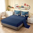 thumbnail image 5 of Erosebridal Vintage Car Full Size Bedding Sets, Finish Line Full Size Bed in a Bag, Vintage Finish, Navy Reversible 7pcs, 5 of 6