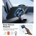 thumbnail image 5 of TORRAS Magnetic Slim-Fit for iPhone 16 Pro Max Case, Ultra-Thin 16 ProMax Phone Case Compatible with MagSafe, Light Anti-Scratch Matte Hard PC Bayer 6.9 inch OriginFit, Black,Black, 5 of 5