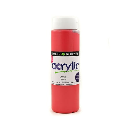UPC: 5011386077666 | Daler-Rowney Graduate Acrylic  500ml Bottle  Metallic Red