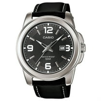 Men's Core MTP1314L-8AV Silver Leather Quartz Fashion Watch