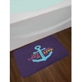 thumbnail image 2 of Live Laugh Love Bath Mat, Memphis Style Nautical Inspirations with Hand Drawn anchor and Cute Quote, Non-Slip Plush Mat Bathroom Kitchen Laundry Room Decor, 29.5 X 17.5 Inches, Multicolor, Ambesonne, 2 of 2