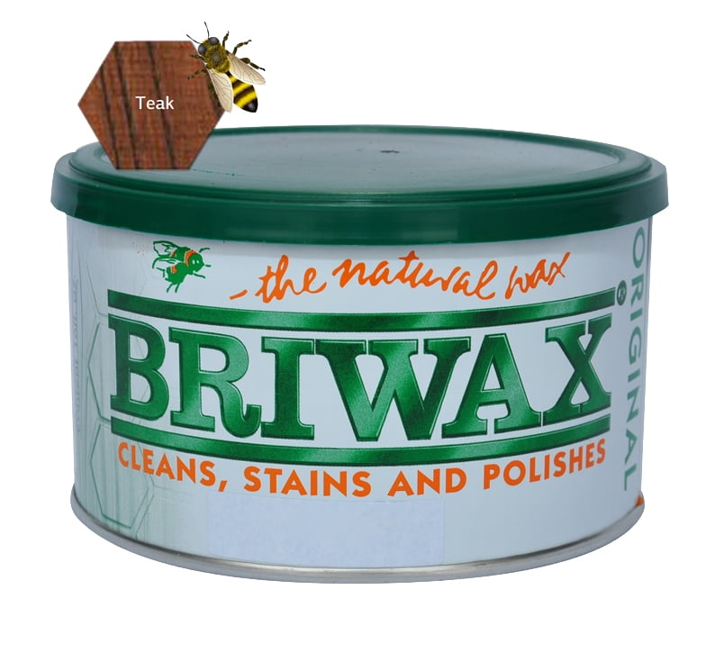Briwax (Teak) Furniture Wax Polish, Cleans, Stains, and Polishes Wood Finish