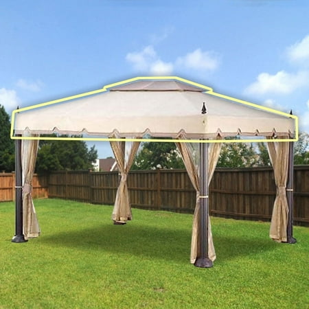 Garden Winds Replacement Canopy Top for Home Depot's Mediterra Gazebo (10'x12), Riplock 350
