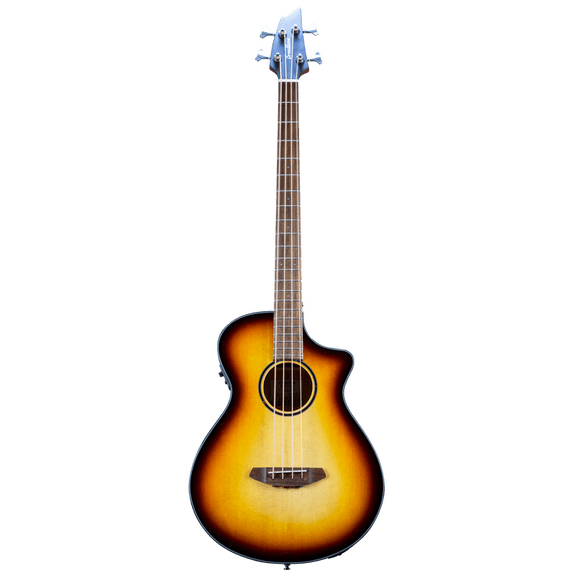 Breedlove Rainforest S Concert African Acoustic Electric Guitar (Black Gold)