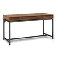 thumbnail image 1 of SIMPLIHOME Banting SOLID WOOD and Metal Modern Industrial 60 inch Wide Home Office Desk, Writing Table, Workstation, Study Table Furniture in Medium Saddle Brown with 2 Drawerss, 1 of 5