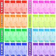thumbnail image 4 of Juego de botellas con forma de burbuja MAPIXO, paquete de 48 unidades con varita, 2 onzas, 8 colores, fiesta infantil, 4 of 7