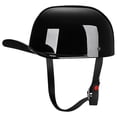 thumbnail image 2 of Casco de moto Yesmotor, media gorra de béisbol, color negro claro, L, 2 of 6