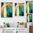 thumbnail image 4 of Designart "Golden Arches In Emerald I" Abstract Shapes Canvas Prints, 4 of 7