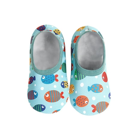 

Baby Kids Boys Girls Animal Prints Cartoon The Floor Socks Barefoot Aqua Socks Non-Slip Shoes
