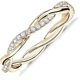 thumbnail image 1 of 14K Gold Plated Cubic Zirconia Twisted Rope Eternity Band for Women, 1 of 4