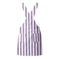 thumbnail image 5 of Bainana Kids Girls Sleeveless Striped Printed Overalls Dress With Pocket Casual Breathable Child Suspender Dress For Beach Vacation Size 8-9 Years Purple, 5 of 7