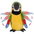 thumbnail image 3 of Divertido juguete de peluche de loro que habla, función de repetición, animales de peluche que agitan alas, pájaro de peluche, juguete de peluche de loro que habla para niños, 3 of 8