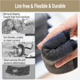 thumbnail image 6 of 6 Pack Heavy Duty Steel Wool Scrubber Sponges, Stainless Steel Scrubbing Sponge for Pots, Pans & Grills, Multi-Surface Kitchen Dish Scrubber for Cast Iron & Griddle, Black, 6 of 6