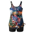 thumbnail image 5 of Summer Savings Clearance! Enjoytime 4Th Of July Women's Tummy Control Swimsuit Two Piece Bathing Suit Tankini Tank Top with Boyshorts Festival Clothing Gift for Women, 5 of 6