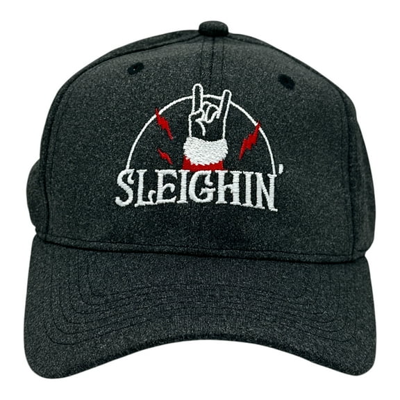 Sleighin Hat Funny Sarcastic Santa Claus Christmas Graphic Novelty Cap