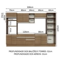 thumbnail image 3 of Cocina Integral 330cm Marrón Glamy MADESA 03, 3 of 5