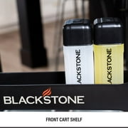 Blackstone E-Series Griddle, 22 Inch 2-Burner Electric Flat Top Grill with Hood and Prep Cart, Black