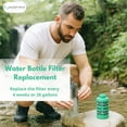 thumbnail image 2 of Nispira Activated Carbon Water Filter Replacement Compatible with Philips GoZero Adventure Water Bottle, 3 Pcs, 2 of 7