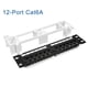 thumbnail image 2 of Panel de Parcheo RJ45 Ethernet Cat.6A UTP sin Blindaje de 12 Puertos con Soporte para Montaje en Pared, 2 of 8