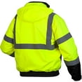 thumbnail image 2 of Pyramex RJ31 Series Class 3 Fleece Bomber Safety Jacket, Lime, X-Large, 2 of 2