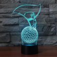 thumbnail image 2 of Lampe de Table Tactile Illusion Optique 3D Golf Night Light, 2 of 5