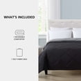 thumbnail image 2 of Mainstays Reversible Microfiber Comforter, Black, Full/Queen, 2 of 9
