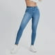 thumbnail image 4 of WILLBEST Jeans Mujer Pantalones Vaqueros Clásicos Ajustados de Cintura Alta para Mujer, Pantalones Casuales de Mezclilla Azul, Pantalones Cómodos, Ajustados y a La Moda. Mediana, 4 of 8