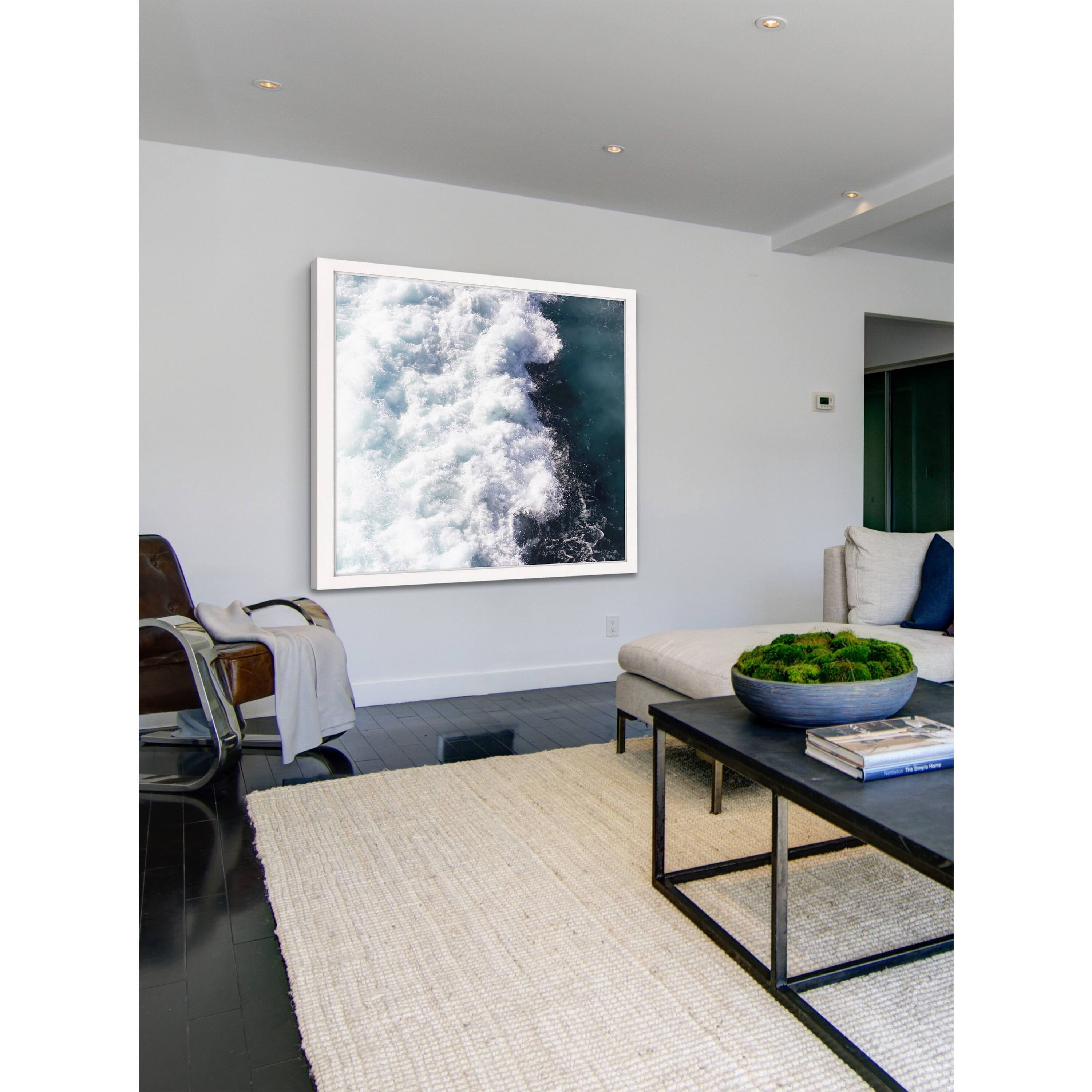Marmont Hill "Midnight Blue Wave" by Ingrid Beddoes Framed Painting Print