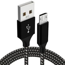 Micro USB Cable USB 2.0 A-Male to Micro B Cable Fast Charging Cord High Speed USB Durable Android Charger Cable (1 Pack, 6ft)