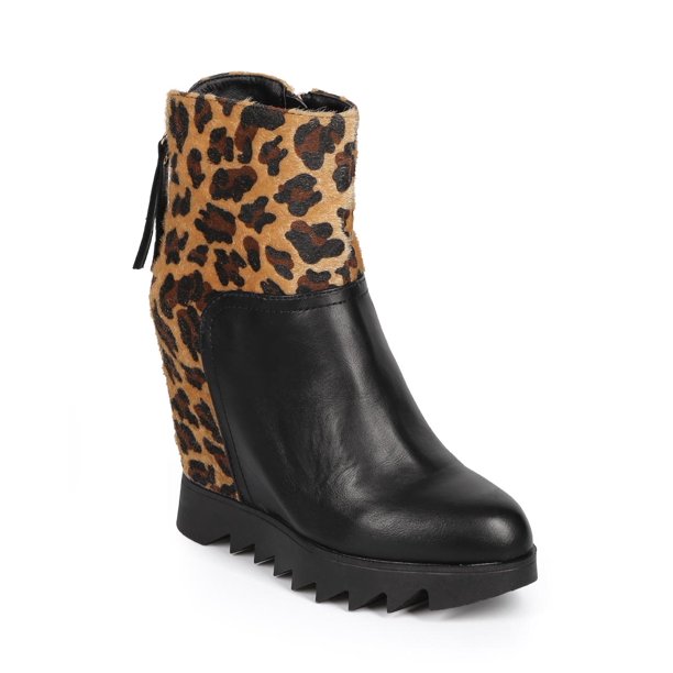 lug wedge booties