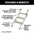 thumbnail image 2 of Lippert 2023024501 Victory Step Toy Hauler & RV Patio Steps with Entry Assist Handrail - Quad, 2 of 9