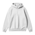 thumbnail image 4 of Hngshg Hooded Sweatshirts for Men Trendy Half Zip Long Sleeve Tops Casual Solid Color Pullover Workout Hoodies, 4 of 7