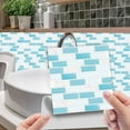 thumbnail image 3 of Yeetfub 10 Sheet Peel and Stick Backsplash Subway Self Adhesive Backsplash Wall Tiles for Kitchen Waterproof Peel and Stick Back Splash for Kitchen Bathroom Fireplace Cabinet 4"x4", 3 of 7