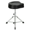 Universal Drum Throne, Height Adjustable Padded Drum Seat Drumming Stools with Anti-Slip Feet for Adults and Kids (Black&Silver)