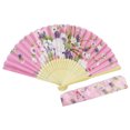 thumbnail image 3 of YAOMOBB Stylish Folding Fan Portable Japanese Style Decorative Bamboo Hollow Out Photo Prop Folding Classical Dance Photo Print, 3 of 7
