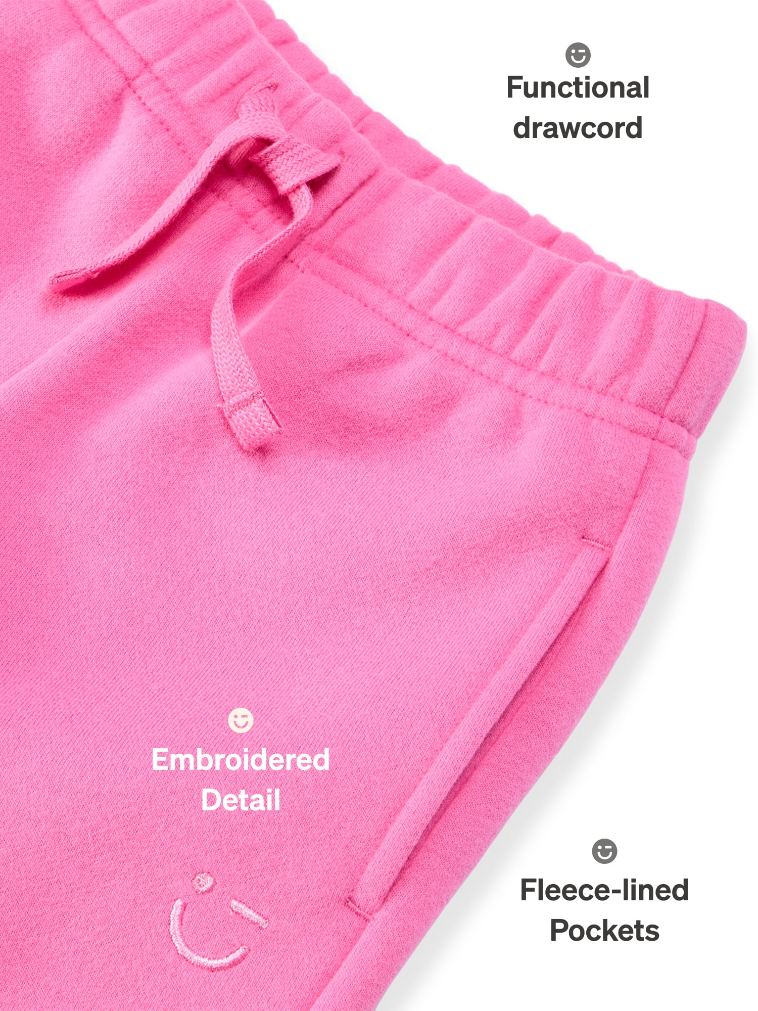 Color Mix by Garanimals Kids Fleece Sweatpants, Sizes 6–16