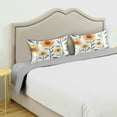 thumbnail image 3 of Yayeee Pillowcase Standard Size Set of 2 Satin Wrinkle Resistant Pillow Case, Sunflowers and Leaves Pattern, 3 of 8