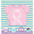 thumbnail image 2 of Shop4Ever Breast Cancer White Ribbon Word Montage Baby's Bodysuit Infant Cotton Romper 12 Months Pink, 2 of 5