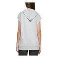 thumbnail image 2 of DKNY Jeans Womens Zip Front Sleeveless Hoodie Silver Heather XS, 2 of 2
