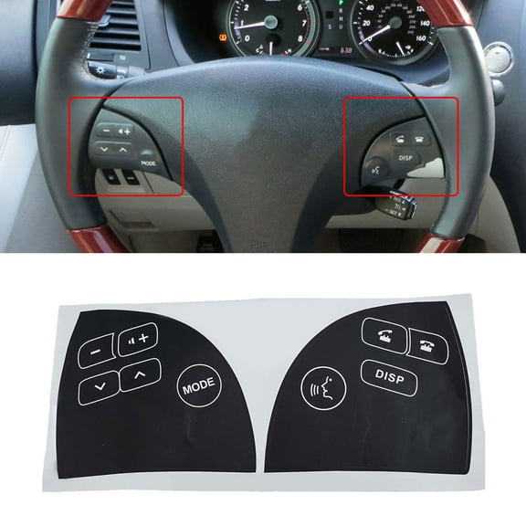 FOR LEXUS ES350 2007-2012 STEERING WHEEL CONTROL BUTTON DECALS STICKERS