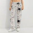 thumbnail image 6 of Hearthz Halloween Mens Flannel Pajama Pants Plush Fuzzy Men's Pajama Pants for Family Warm Cozy Pj Bottoms Lounge Pants Plush Pajama Pants, 6 of 8